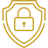 Secure shield icon